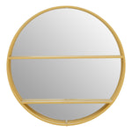 Load image into Gallery viewer, Avento Gold Shelved Wall Mirror
