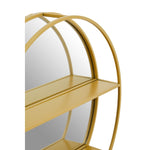 Load image into Gallery viewer, Avento Gold Shelved Wall Mirror
