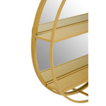 Load image into Gallery viewer, Avento Gold Shelved Wall Mirror
