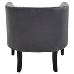 Load image into Gallery viewer, Larissa Grey Velvet Studded Chair
