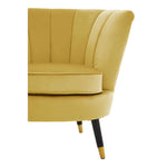 Load image into Gallery viewer, Loretta Pistachio Velvet Shell Accent Chair

