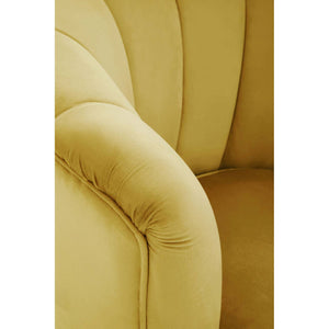 Loretta Pistachio Velvet Shell Accent Chair