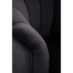 Load image into Gallery viewer, Loretta Black Velvet Shell Accent Chair
