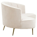 Load image into Gallery viewer, Hasna Three Seat Beige Velvet Sofa
