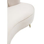 Load image into Gallery viewer, Hasna Three Seat Beige Velvet Sofa

