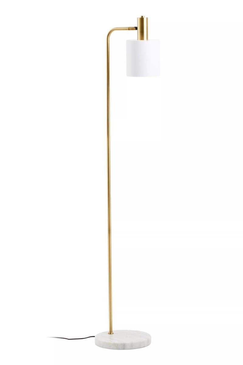 Newton White And Gold Floor Lamp