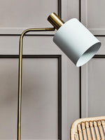 Load image into Gallery viewer, Newton White And Gold Floor Lamp
