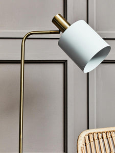 Newton White And Gold Floor Lamp