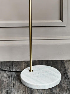Newton White And Gold Floor Lamp