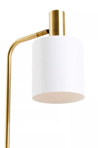 Newton White And Gold Floor Lamp