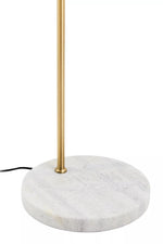 Load image into Gallery viewer, Newton White And Gold Floor Lamp
