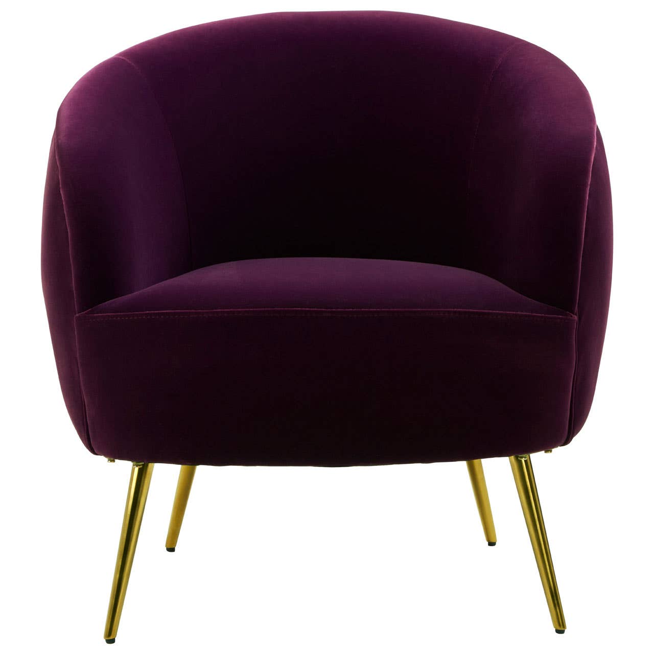 Manhattan Purple Velvet Armchair