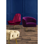 Load image into Gallery viewer, Manhattan Purple Velvet Armchair
