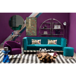 Manhattan Purple Velvet Armchair