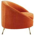 Load image into Gallery viewer, Manhattan Orange Velvet Armchair
