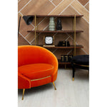 Load image into Gallery viewer, Manhattan Orange Velvet Armchair
