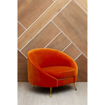 Load image into Gallery viewer, Manhattan Orange Velvet Armchair
