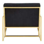 Load image into Gallery viewer, Azalea Black Velvet Lounge Chair
