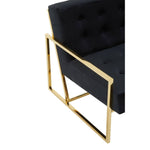 Load image into Gallery viewer, Azalea Black Velvet Lounge Chair
