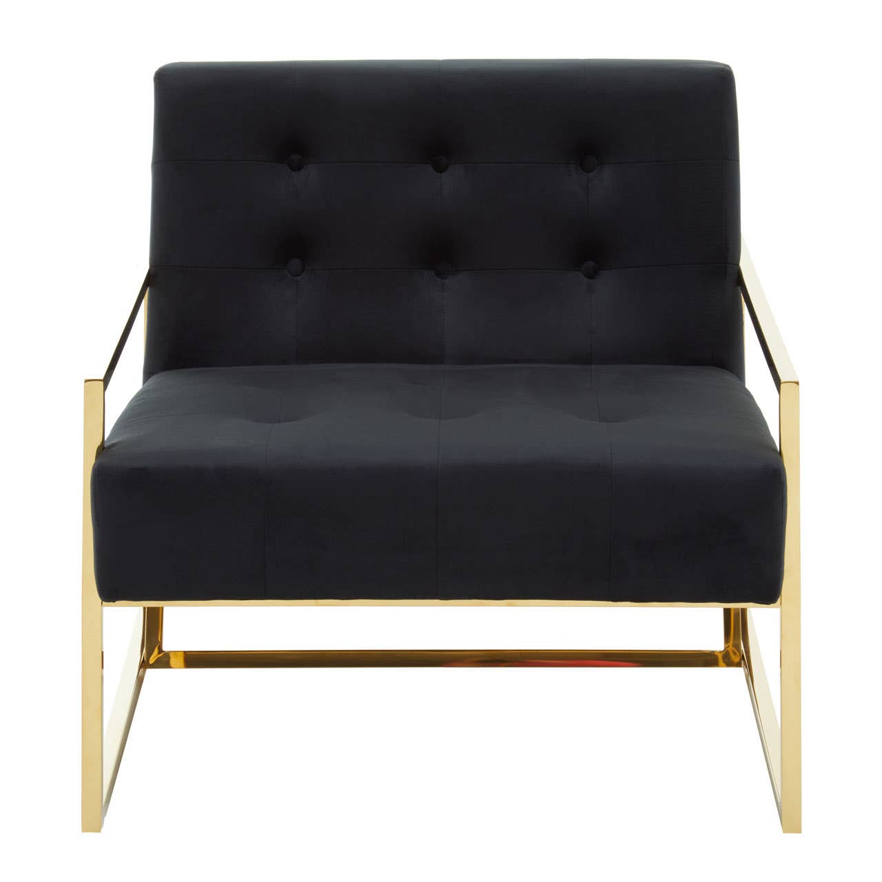 Azalea Black Velvet Lounge Chair