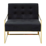 Load image into Gallery viewer, Azalea Black Velvet Lounge Chair
