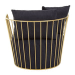 Load image into Gallery viewer, Azalea Black Fabric and Metal Chair
