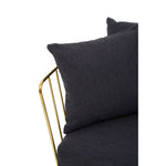 Load image into Gallery viewer, Azalea Black Fabric and Metal Chair
