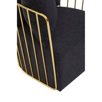 Load image into Gallery viewer, Azalea Black Fabric and Metal Chair
