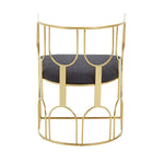 Load image into Gallery viewer, Azalea Black Dining Chair with Gold Frame
