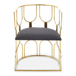Load image into Gallery viewer, Azalea Black Dining Chair with Gold Frame
