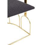 Load image into Gallery viewer, Azalea Black Dining Chair with Gold Frame
