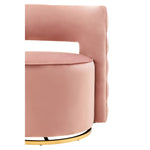 Load image into Gallery viewer, Yasmeen Pink Velvet Swivel Chair
