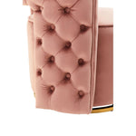 Load image into Gallery viewer, Yasmeen Pink Velvet Swivel Chair
