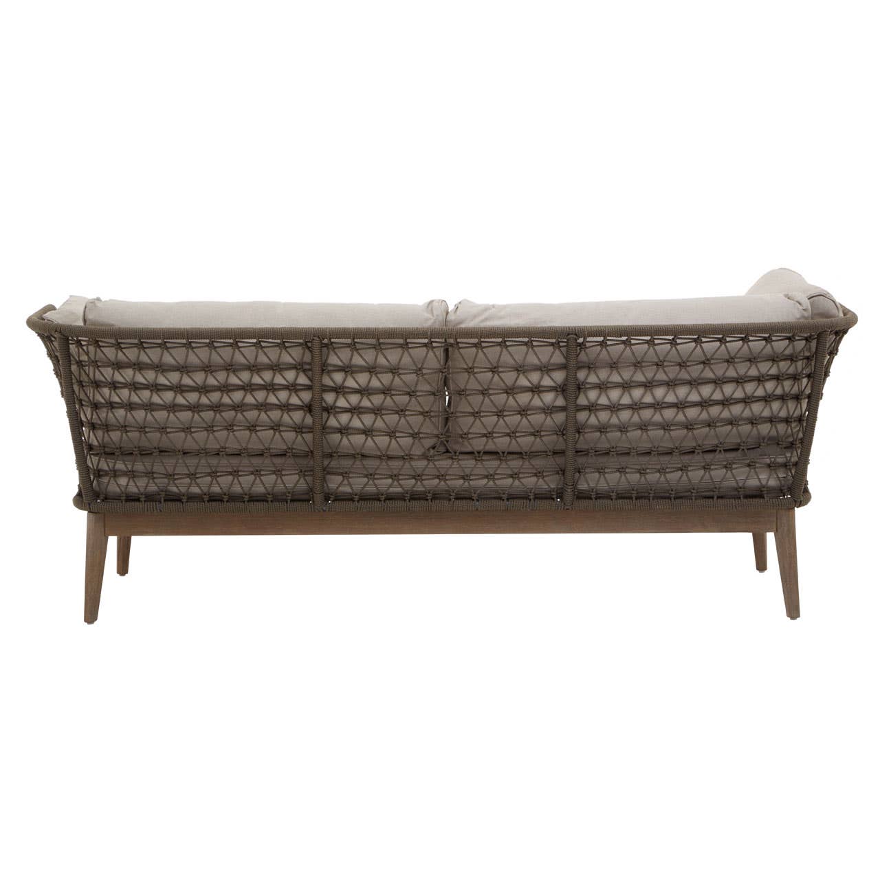 Opus Three Seat Bronze and Charcoal Sofa