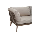 Load image into Gallery viewer, Opus Three Seat Bronze and Charcoal Sofa

