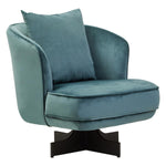 Load image into Gallery viewer, Hale Azure Velvet Revolving Chair
