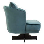Load image into Gallery viewer, Hale Azure Velvet Revolving Chair
