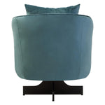 Load image into Gallery viewer, Hale Azure Velvet Revolving Chair
