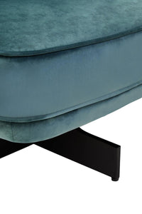 Hale Azure Velvet Revolving Chair