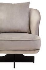 Load image into Gallery viewer, Hale Grey Velvet Revolving Chair
