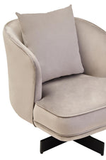 Load image into Gallery viewer, Hale Grey Velvet Revolving Chair
