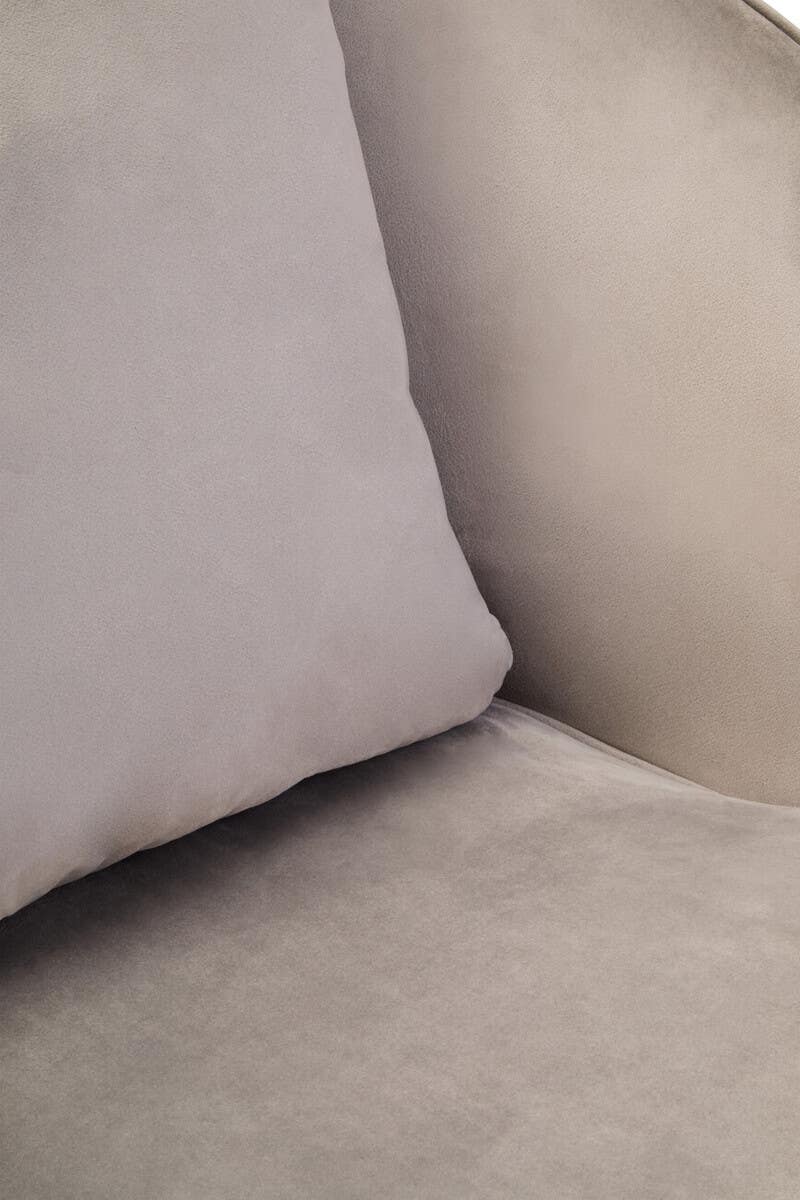 Hale Grey Velvet Revolving Chair