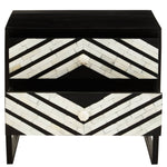 Load image into Gallery viewer, Fusion Two Drawer Side Tables with Bone Inlay

