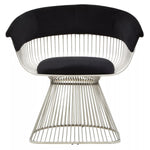 Load image into Gallery viewer, Vogue Black Velvet and Silver Frame Chair
