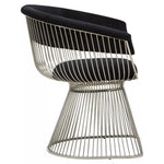 Load image into Gallery viewer, Vogue Black Velvet and Silver Frame Chair
