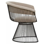 Load image into Gallery viewer, Vogue Mink Velvet and Black Frame Chair
