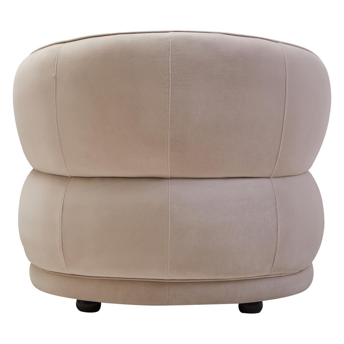 Darla Stone Velvet Curved Chair
