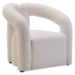Load image into Gallery viewer, Davina Ivory Textured Boucle Effect Statement Chair
