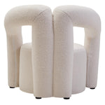 Load image into Gallery viewer, Davina Ivory Textured Boucle Effect Statement Chair
