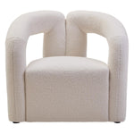 Load image into Gallery viewer, Davina Ivory Textured Boucle Effect Statement Chair
